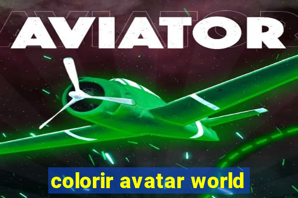 colorir avatar world